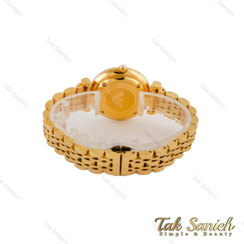 ساعت امپریو آرمانی زنانه طلایی صفحه سفید Armani-5338-L