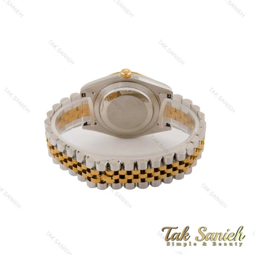 ساعت رولکس دیت جاست 2 مردانه دورنگ طلایی ویمبلدون Rolex-5353-G