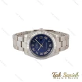 ساعت رولکس دیت جاست 2 سیلور صفحه سرمه ای ایندکس یونانی Rolex-5356-G