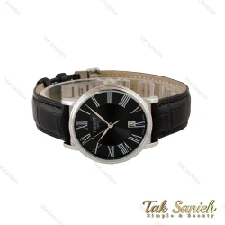 ساعت تیسوت 1853 مردانه تمام مشکی قاب سیلور بند چرم Tissot-5364-G