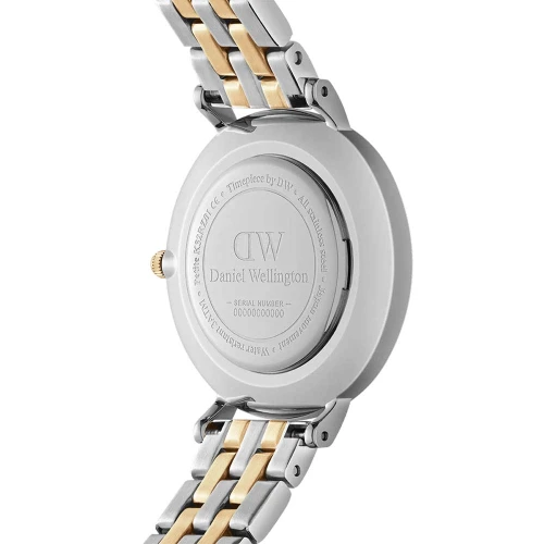 ساعت دنیل ولینگتون زنانه دورنگین دورنگ طلایی صفحه سفید DW-5377-L