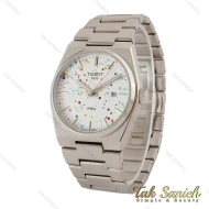 ساعت تیسوت PRX مردانه استیل صفحه سفید کهکشانی Tissot-5371-G