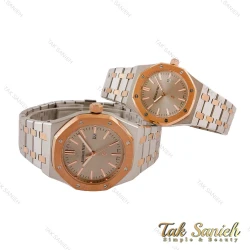 ساعت ای پی ست دورنگ رزگلد صفحه طوسی AP-5382-S