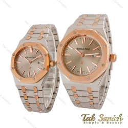 ساعت ای پی ست دورنگ رزگلد صفحه طوسی AP-5382-S