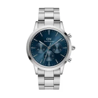 ساعت دنیل ولینگتون مردانه سه موتوره سیلور صفحه سرمه ای DW-5425-G