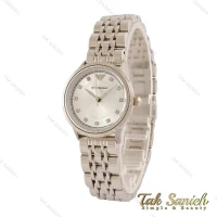 ساعت زنانه امپریو آرمانی تمام نقره ای شماره نگین Armani-5438-L