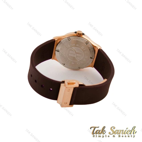 ساعت هابلوت زنانه دورنگین قاب رزگلد زرشکی Hublot-5456-L