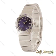 ساعت مچی امگا کانسلیشن زنانه سیلور صفحه سرمه ای Omega-5461-L