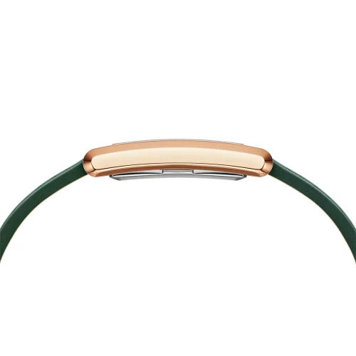 ساعت DW زنانه مستطیلی رزگلد بند چرم سبز DW-5494-L