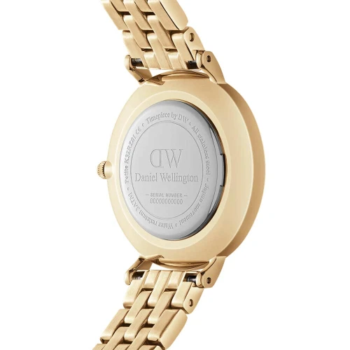 ساعت دنیل ولینگتون زنانه فلزی گرد طلایی سفید ایندکس یونانی DW-5503-L