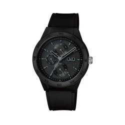 ساعت کیو اند کیو مردانه سه موتوره فول مشکی QQ-5547-G