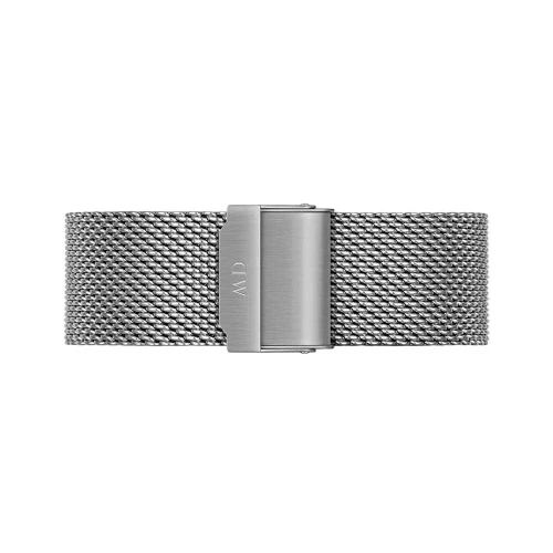 ساعت دنیل ولینگتون مردانه بند حصیری نقره ای صفحه سرمه ای DW-4695-G