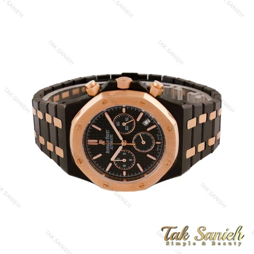 ساعت ای پی مردانه سه موتوره مشکی رزگلد AP-4699-G