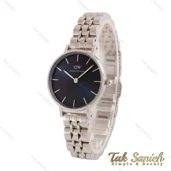 ساعت دنیل ولینگتون زنانه نقره ای صفحه سرمه ای DW-4714-L