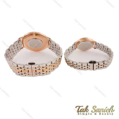 ساعت ست دنیل ولینگتون دورنگ رزگلد صفحه سبز DW-4717-S