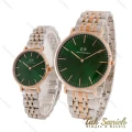ساعت ست دنیل ولینگتون دورنگ رزگلد صفحه سبز DW-4717-S