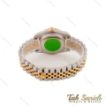 ساعت رولکس مردانه دورنگ طلایی خطی صفحه نقره ای Rolex-4729-G
