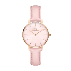 ساعت دنیل ولینگتون زنانه گرد صورتی DW-4738-32-L