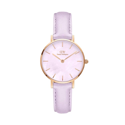 ساعت دنیل ولینگتون زنانه گرد بنفش DW-4739-28-L