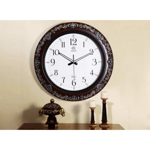 ساعت دیواری مارال صفحه سفید ایندکس عدد Maral-4749-10-W