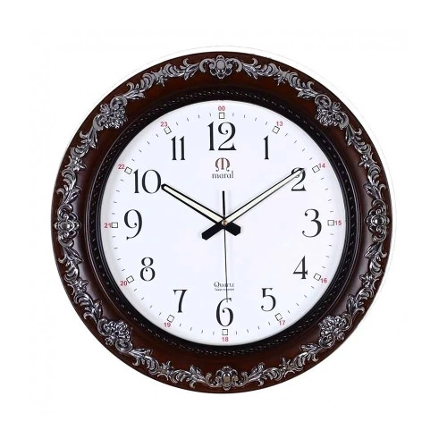 ساعت دیواری مارال صفحه سفید ایندکس عدد Maral-4749-10-W