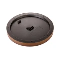 ساعت دیواری مارال قاب طرح چوب براق صفحه سفید Maral-4758-12-W