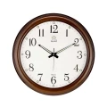 ساعت دیواری مارال قاب طرح چوب براق صفحه سفید Maral-4758-12-W