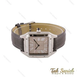 ساعت مچی کارتیر سانتوس دومونت مردانه طوسی Cartier-5553-G