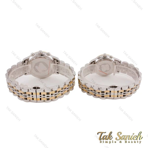 ساعت ست سیتیزن سه موتوره دورنگ طلایی Citizen-5561-S