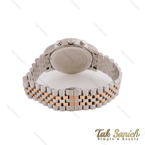 ساعت سیتیزن مردانه دورنگ رزگلد سه موتوره کرنوگراف Citizen-5563-G