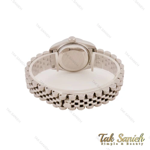 ساعت مچی رولکس زنانه استیل صفحه صورتی دورنگین Rolex-5578-L