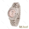 ساعت مچی رولکس زنانه استیل صفحه صورتی دورنگین Rolex-5578-L