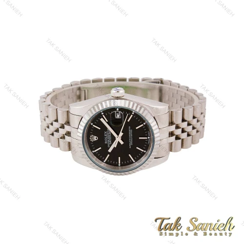 ساعت رولکس DateJust مردانه سیلور مشکی ایندکس خطی Rolex-5579-G