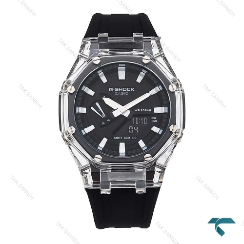 جی شاک GA2100 مردانه شیشه ای مشکی G-Shock-5844-G