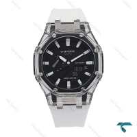 ساعت جی شاک GA2100 مردانه سفید شیشه ای G-Shock-5845-G