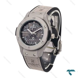 ساعت زنانه هابلوت طوسی صفحه اسکلتون Hublot-5905-L