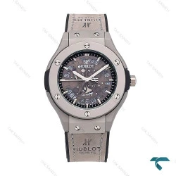 ساعت زنانه هابلوت طوسی صفحه اسکلتون Hublot-5905-L
