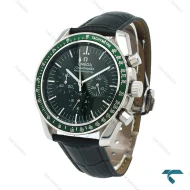ساعت امگا اسپیدمستر مردانه بند چرم سبز Omega-5909-G
