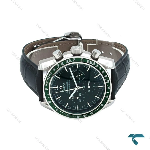 ساعت امگا اسپیدمستر مردانه بند چرم سبز Omega-5909-G