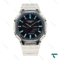 کاسیو جیشاک GA2100 مردانه شیشه ای ایندکس آبی Casio-5967-G