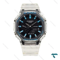 کاسیو جیشاک GA2100 مردانه شیشه ای ایندکس آبی Casio-5967-G