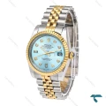 رولکس مردانه دیت جاست دورنگ طلایی صفحه آبی Rolex-5981-G