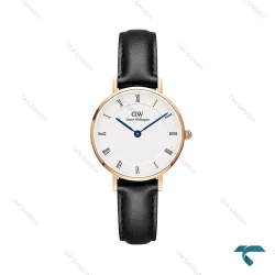ساعت DW مینی زنانه رزگلد بندچرم ایندکس یونانی  DW-5994-24-L