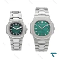 ساعت ست پتک فیلیپ استیل صفحه سبز Patek-6040-S