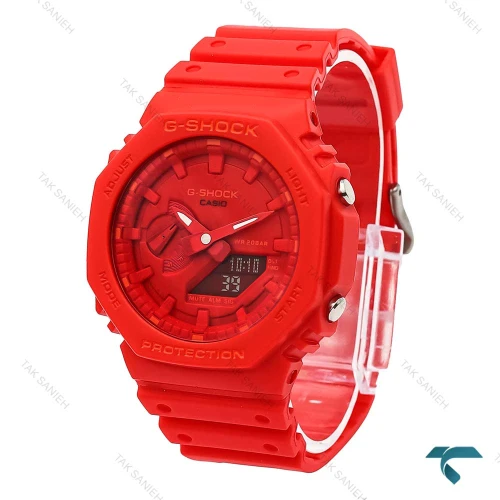 ساعت جیشاک GA2100 مردانه قرمز Casio-6041-L