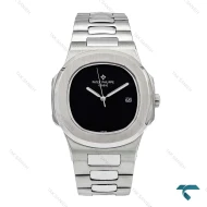 پتک فیلیپ ناتیلوس مردانه سیلور صفحه مهندسی مشکی Patek-6056-G