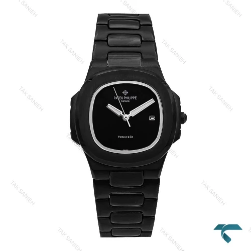 ساعت زنانه پتک فیلیپ تمام مشکی صفحه مهندسی Patek-6060-L