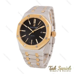 ساعت مچی ای پی مردانه دورنگ طلایی صفحه مشکی AP-5584-G