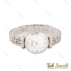 ساعت امپریو آرمانی زنانه سیلور صفحه سفید صدفی Armani-5589-L