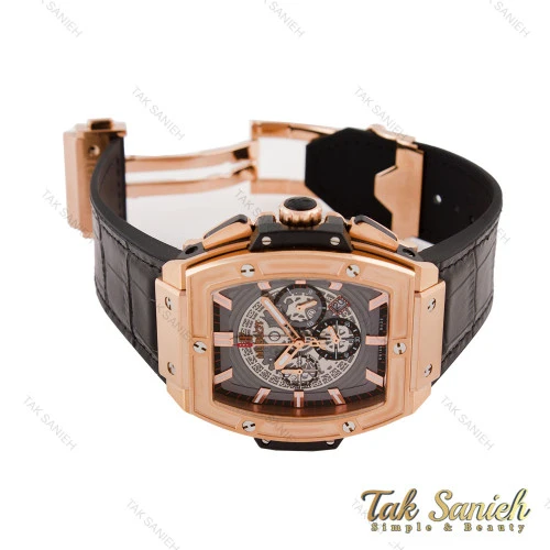 ساعت هابلوت Spirit of Big Bang مردانه رزگلد مشکی Hublot-5606-G